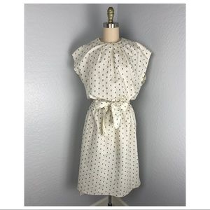 Vintage Homemade Green Apple Cotton Dress